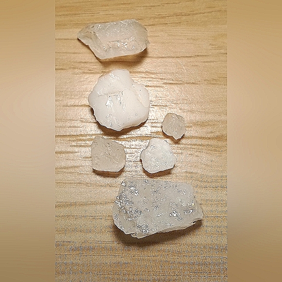 Quartz Crystal (6x) Tower Pocket Stones Milky Quartzite, Rough, Clear Quartz - Picture 3 of 4